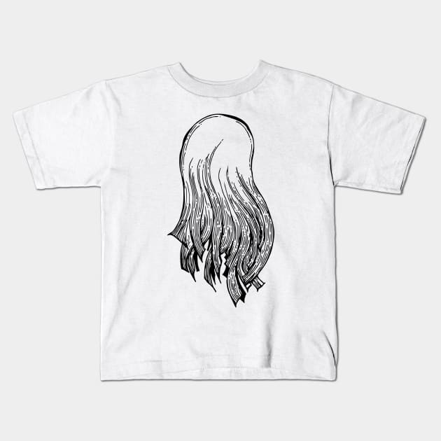 Hair Kids T-Shirt by TKDoodle